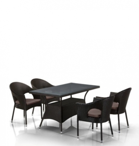 products/Комплект мебели  (иск. ротанг)  4+1 T198A/Y97B-W53 4 Pcs Brown 