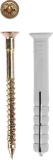Дюбель-гвоздь полипропиленовый, потайный бортик, 8 x 120 мм, 550 шт, ЗУБР 4-301340-08-120
