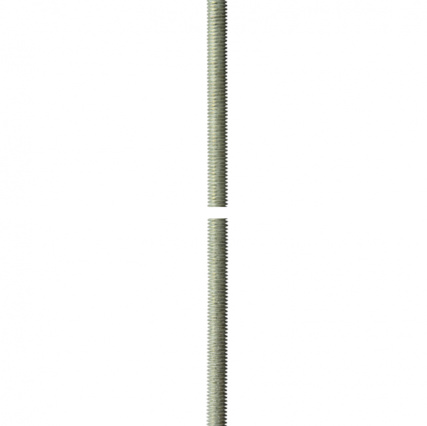 Шпилька резьбовая DIN 975, М20x2000, 1 шт, класс прочности 4.8, оцинкованная, ЗУБР 4-303350-20-2000