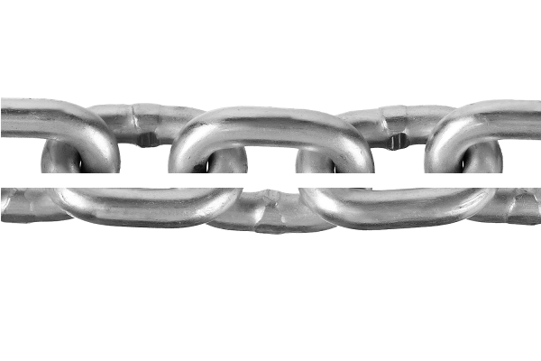 Короткозвенная цепь Зубр DIN 766 оцинкованная сталь, d=2мм, L=200м 4-304050-02