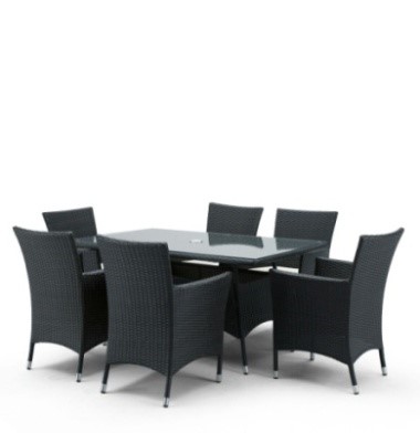 products/Комплект мебели  (иск. ротанг)  6+1 AFM-170S/Y189D  Black 6Pcs