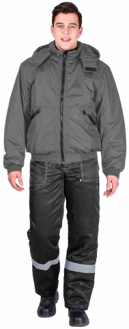 products/Куртка демисезонная Бомбер (тк.Дюспо), серый