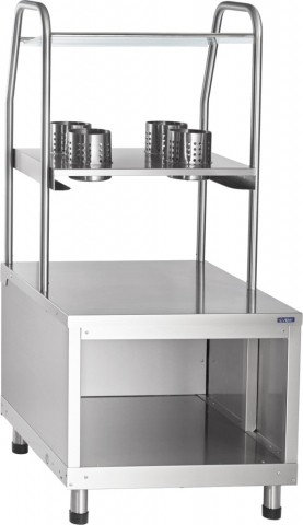 products/ABAT Прилавок для столовых приборов ПСПХ-70КМ, хлебница, 4 нерж. стакана (630 мм), арт. 210000802696