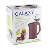 Чайник электрический с двойными стенками GALAXY GL0318, арт. гл0318бел, гл0318зел, гл0318коричн, гл0318красн	