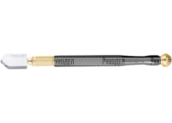 Стеклорез 1-роликовый с металлической ручкой, масляный MATRIX