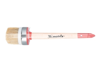 Кисть круглая Профи №6 (30 мм), натуральная щетина, деревянная ручка MATRIX