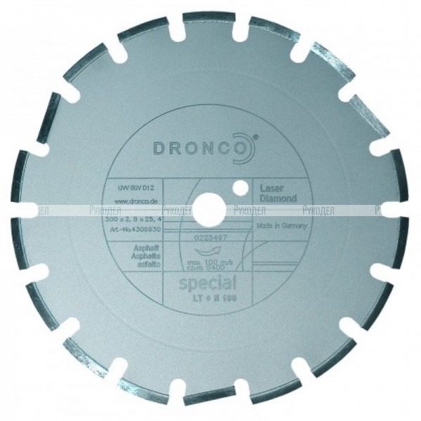 Алмазный диск А2 по асфальту (N196) 350х2,8х25,4 Dronco 4356930