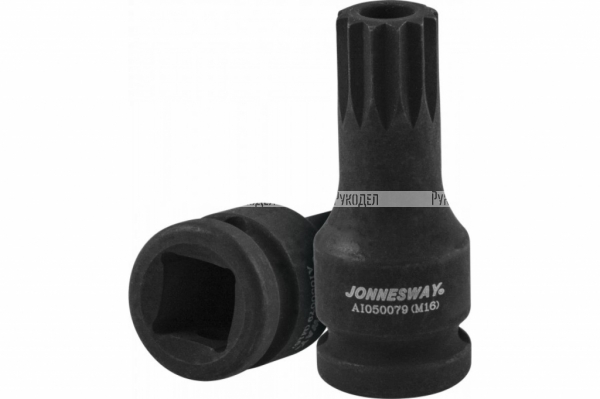 Насадка М16 tamperproof 1/2'' для сливных пробок а/м VAG Jonnesway AI050079