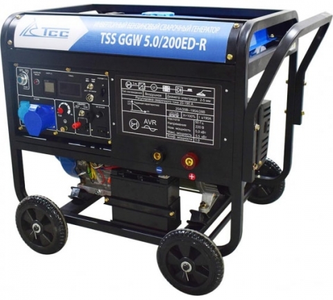 products/Инверторный бензиновый сварочный генератор TSS GGW 5.0/200D-R арт 031169