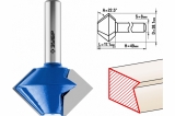 ЗУБР 38.1x22мм, фреза кромочная конусная 28725-38.1-22