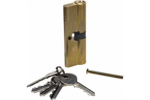 products/Механизм ЗУБР "Мастер" 52101-70-1 цилиндровый, тип "ключ-ключ", цвет латунь, 5-PIN, 70мм