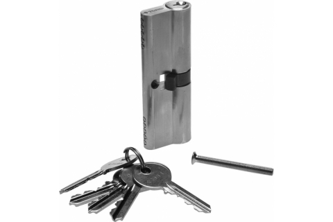products/Механизм ЗУБР "Мастер" 52101-90-2 цилиндровый, тип "ключ-ключ", цвет хром, 5-PIN, 90мм