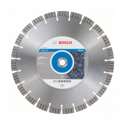 products/Алмазный диск Bosch Best for Stone 350х20 мм, по камню, арт. 2608603748