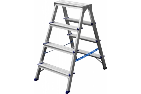products/Лестница-стремянка двухсторонняя алюминиевая,4 ступени СИБИН 38825-04