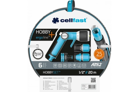 products/Поливочный набор Cellfast HOBBY 1/2" 20 м арт. 16-209