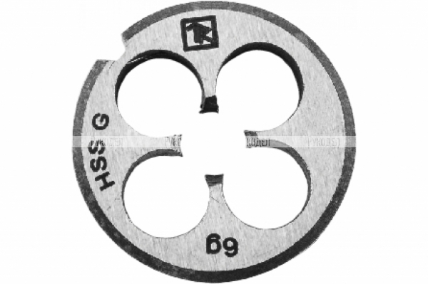 MD12125 Плашка D-COMBO круглая ручная М12х1.25, HSS, Ф38х10 мм.Thorvik