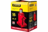 STAYER RED FORCE 50т 300-480 мм домкрат бутылочный гидравлический