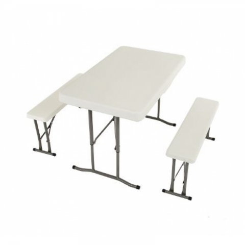 products/Набор складной мебели Green Glade стол + 2 скамьи белый, арт. B113