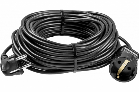 products/Удлинитель-шнур "ПВС 307-Ш", 10 м, 2500 Вт, 1 гнездо, ПВС 3х0,75 мм2, ЗУБР 55022-10