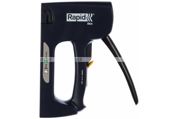 Cтеплер RAPID R64E (скобозабиватель) ручной для скоб 2-в-1: 140 (G / 11 / 57) (6 -14 мм) I 300 (F / J / 47 / 8) (15 мм), арт. 21000860
