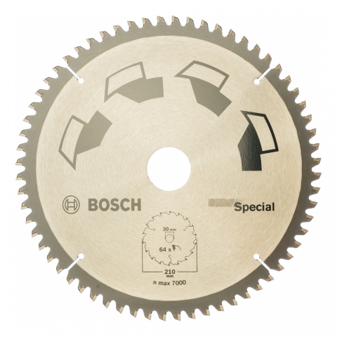 products/Циркулярный диск Bosch SPECIAL, 210x30 мм, 64 зубьев, арт. 2609256893