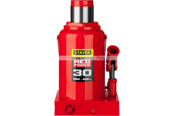STAYER RED FORCE 30т 285-465мм домкрат бутылочный гидравлический