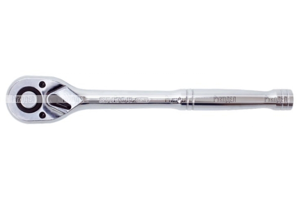 Ключ-трещотка Кратон с металлической ручкой 1/2" CrV (72зуб.) 2 28 08 015