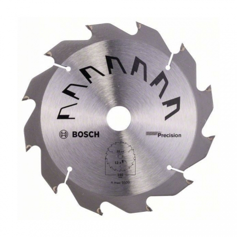 products/Пильный диск по дереву Bosch PRECISION, 160x20/16 мм, 12 зубьев, арт. 2609256854