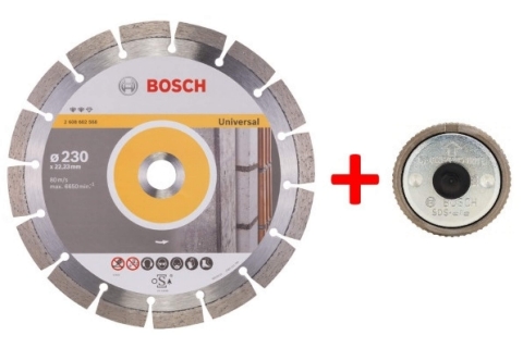 products/Диск алмазный по стройматериалам (230х22.2 мм; 2 шт.) + гайка SDS-clic Bosch 061599759X