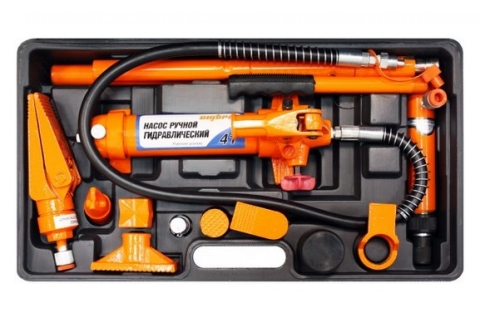 products/OHT948M Набор гидравлического инструмента для кузовного ремонта 4 т. 18 предметов Ombra