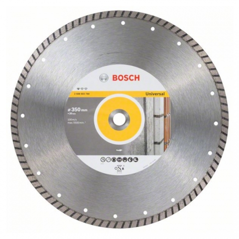 products/Алмазный диск Bosch Standard for Universal Turbo 350х20 мм, универсальный, арт. 2608603780