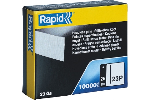 products/Гвозди (шпильки) RAPID 25 мм супертвердые, закаленные тип 23P, 10000 шт, арт. 5001360
