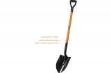 Лопата "Профи-10" штыковая для земляных работ, деревянный черенок, с рукояткой, ЗУБР Профессионал 4-39530_z02