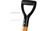 Лопата "Профи-10" штыковая для земляных работ, деревянный черенок, с рукояткой, ЗУБР Профессионал 4-39530_z02