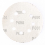Круг абразивный на ворсовой подложке под "липучку", перфорированный, P 600, 125 мм, 5 шт Matrix, 73817