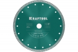 Диск алмазный отрезной турбо по бетону и кирпичу KRAFTOOL Turbo 230х22 мм, арт. 36682-230