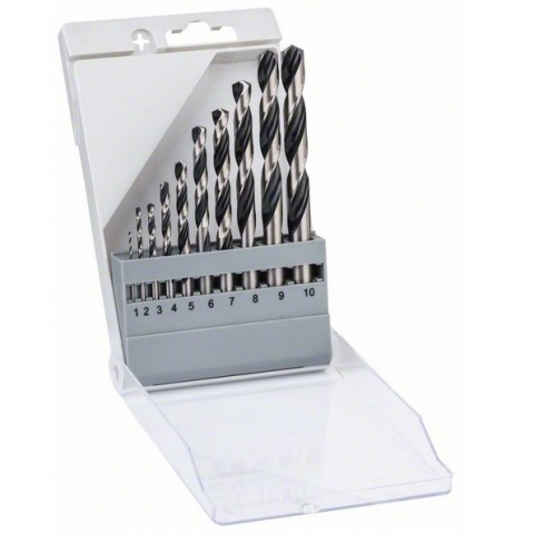products/Набор спиральных сверл Bosch HSS PointTeQ 1-10 мм (арт. 2608577348)