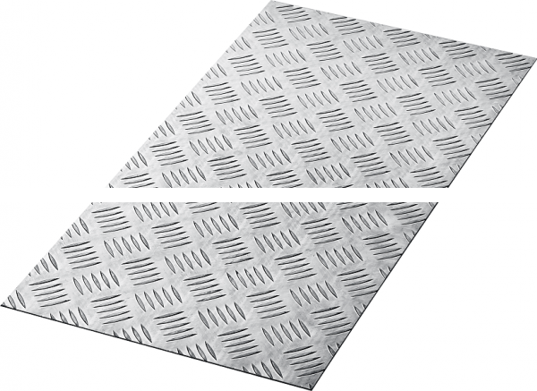 Алюминиевый рифленый лист ЗУБР Квинтет 600х1200 х1.5 мм 53830