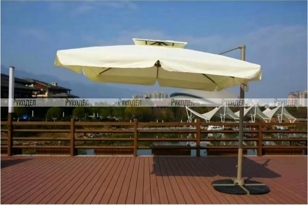 Зонт для кафе AFM-250SLB-Light Beige(2,5x2,5) Afina