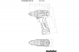 Бесщеточная аккумуляторная дрель-шуруповерт Metabo PowerMaxx BS BL арт. 601721500