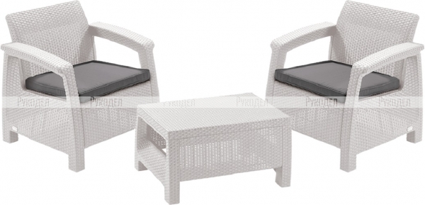 Комплект мебели KETER Corfu weekend (17197786) белый 223249