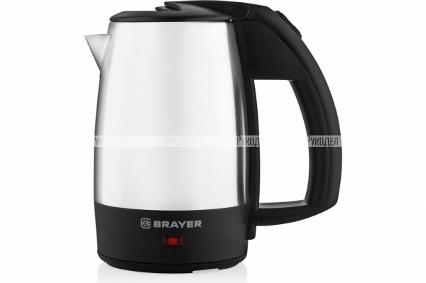  Чайник электрический BRAYER BR1080, 1000 Вт, дорожный, 0,5 л, нерж сталь