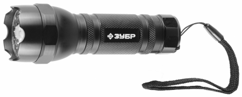 products/Фонарь ЗУБР "ЭКСПЕРТ" ручной 56203, алюминиевый корпус, 15 светодиодов (10 бел/5 зел), лазер, 4режима работы, 3ААА, черный