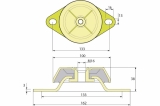 Виброопора PDH100/38/133 M16 NR60 ТСС 005598