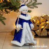Фигурка Снегурочка 38 см (синий) Winter Glade M0738