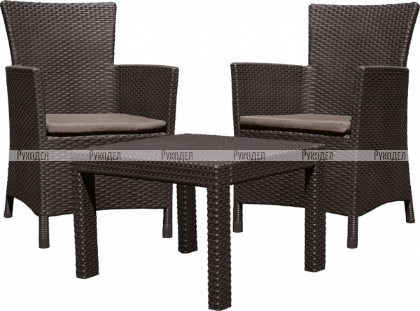 Комплект мебели Allibert Rosario balcony set (17200030) коричневый, 216939