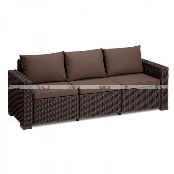 Диван Allibert California 3-sofa (17196779) коричневый, 252833