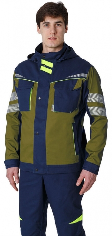 products/Куртка укороченная мужская PROFLINE SPECIALIST, оливковый/т.синий