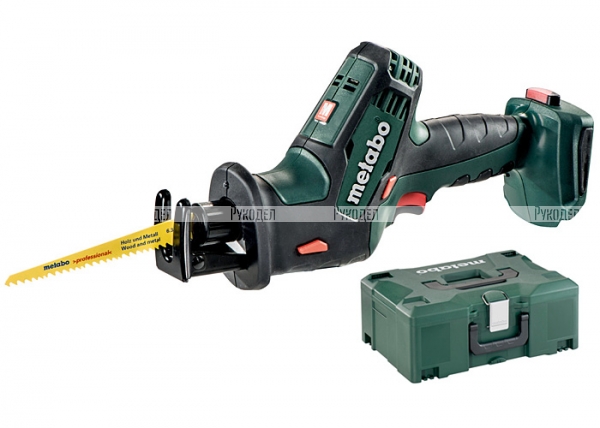 Сабельная аккумуляторная пила Metabo SSE 18 LTX Compact Metalock 18В,Без АКБ и ЗУ, Кейс,602366840