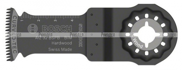 Погружное пильное полотно HARDWOOD 5 шт. (32х40 мм) для GOP 10.8 Bosch 2608661630